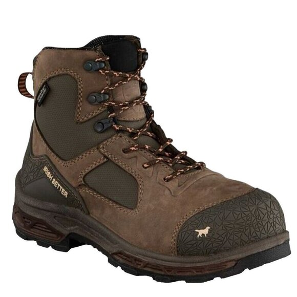 Red Wing Irish Setter Women Kasota Waterproof Leather Safety Toe Boot Size 5 - Picture 1 of 13